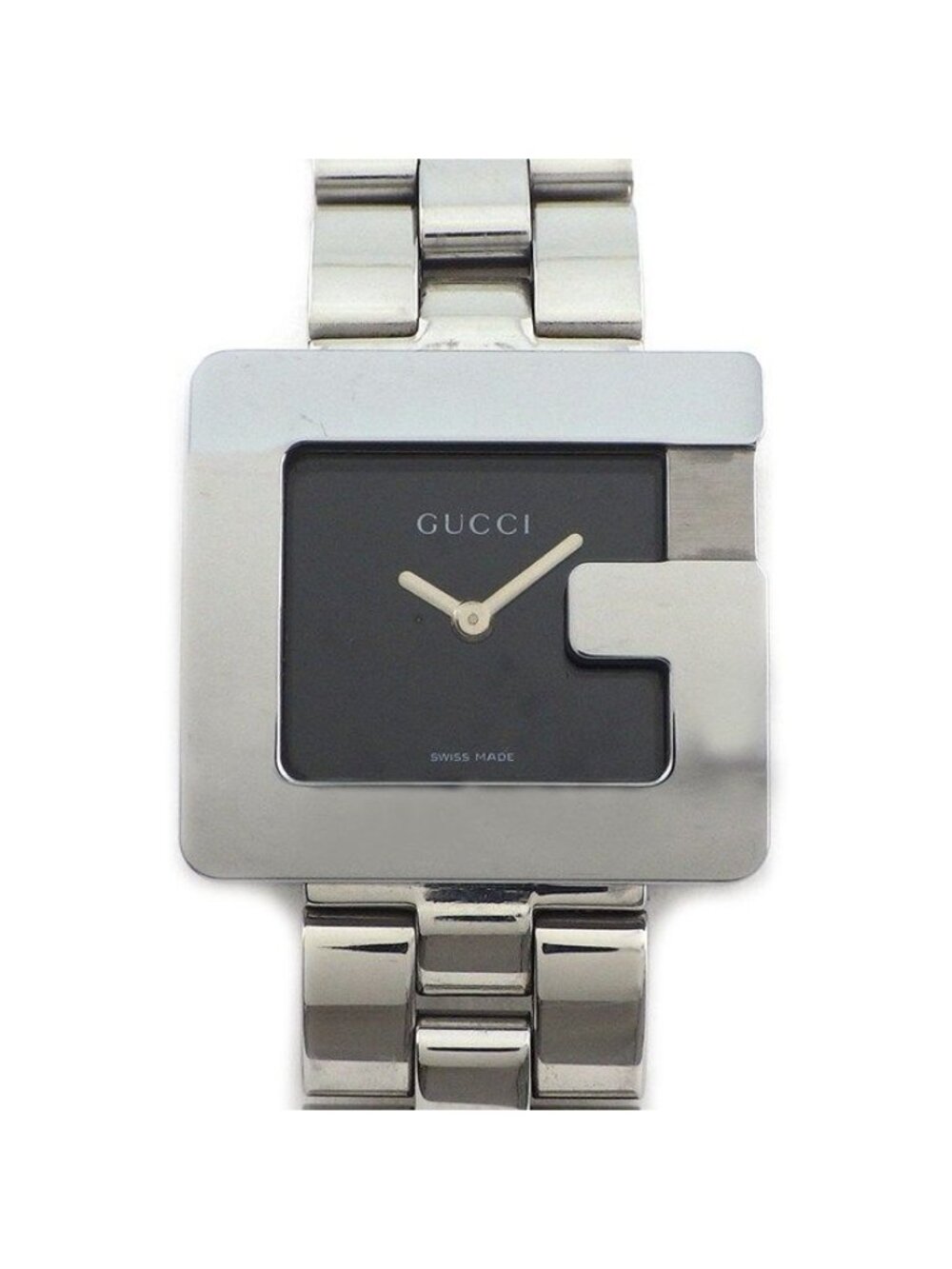 Gucci Watch G Square Black Dial SS Quartz Analog